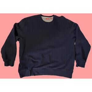IZOD Blue Crew Neck Pullover Sweatshirt Men's XXL  IZ Logo